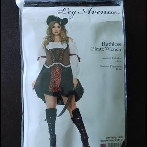 Plus size pirate wench costume